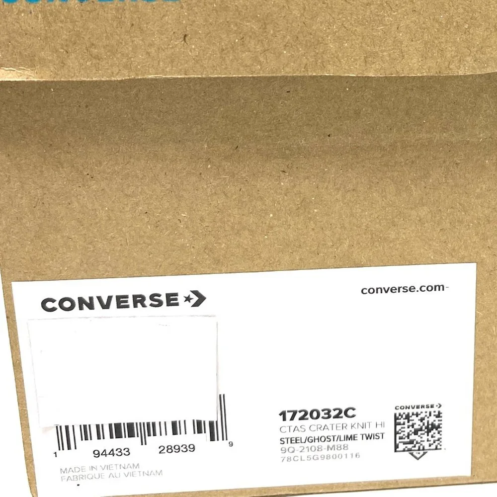 💖MEGA SALE💖Converse Ctas Crater Black Blue White High Women Shoe Knit 172032C